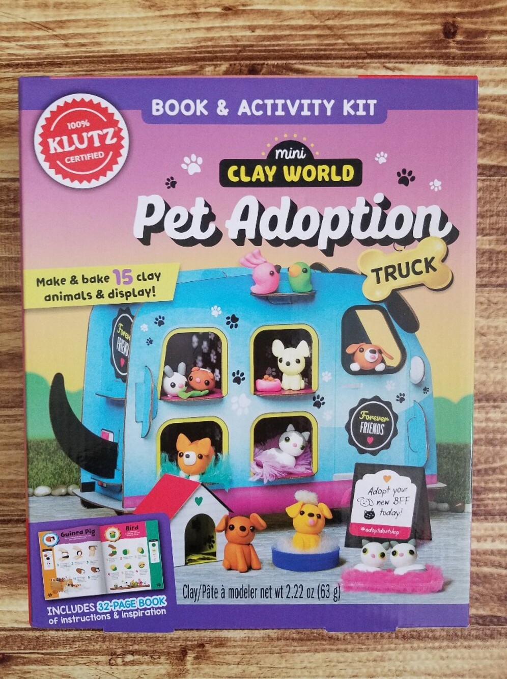 Klutz Mini Clay World Pet Adoption Truck - Activity Crafts Ages 8-12 Cat Dog